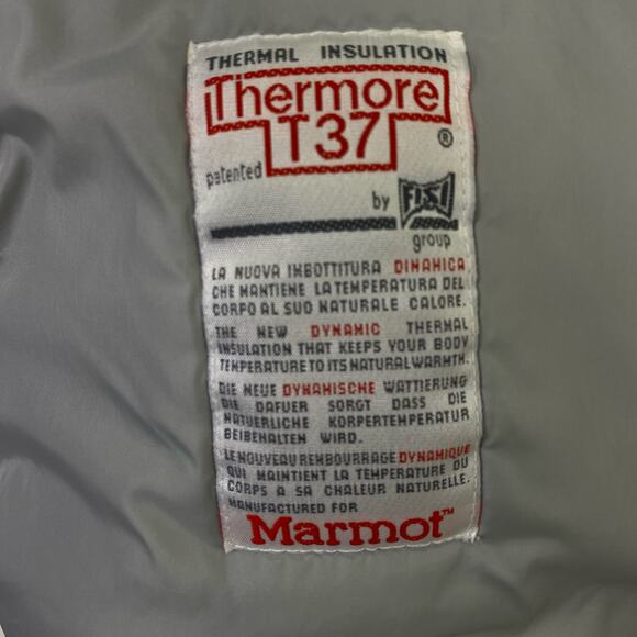 Vintage MARMOT Gore-Tex Thermore T37 Parka Men’s XL Black Hooded Winter Jacket - Picture 5 of 16